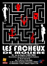 Les Fâcheux de Molière. Du 11 mai au 19 juin 2022 à Paris08. Paris.  20H00